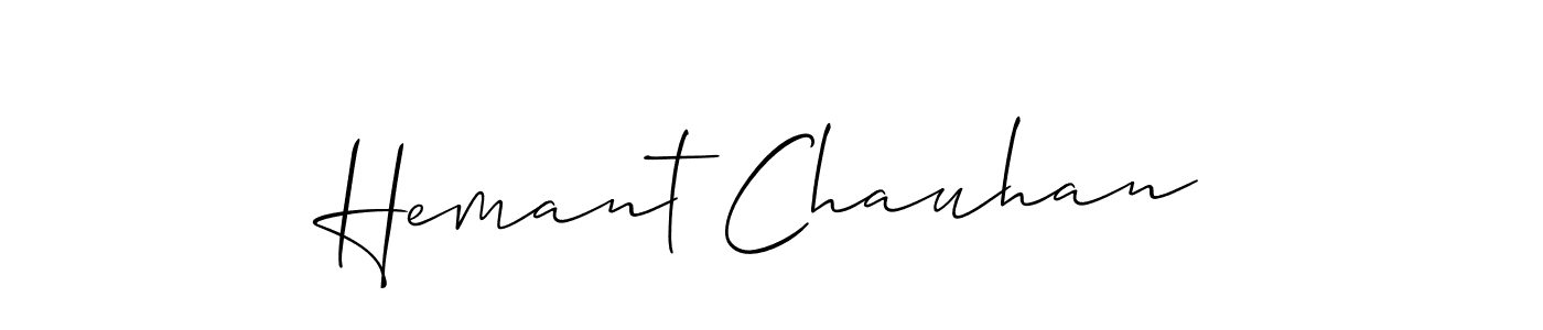 Similarly Allison_Script is the best handwritten signature design. Signature creator online .You can use it as an online autograph creator for name Hemant Chauhan. Hemant Chauhan signature style 2 images and pictures png