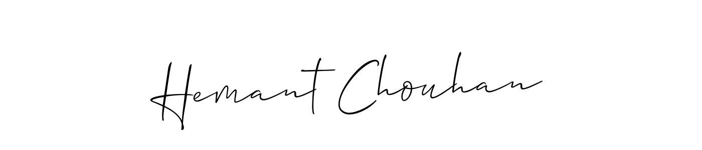 Design your own signature with our free online signature maker. With this signature software, you can create a handwritten (Allison_Script) signature for name Hemant Chouhan. Hemant Chouhan signature style 2 images and pictures png