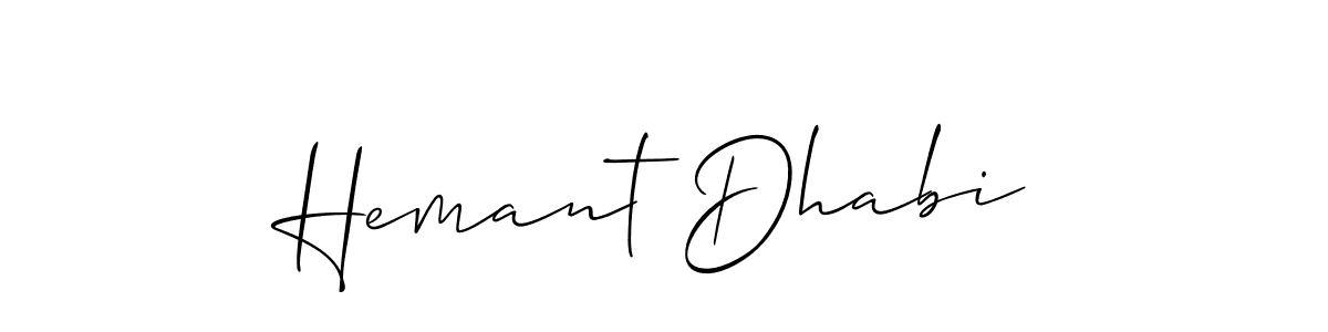 Best and Professional Signature Style for Hemant Dhabi. Allison_Script Best Signature Style Collection. Hemant Dhabi signature style 2 images and pictures png