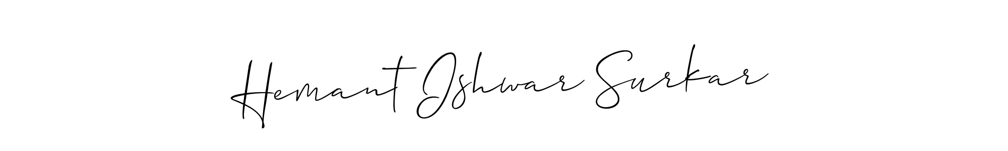 You can use this online signature creator to create a handwritten signature for the name Hemant Ishwar Surkar. This is the best online autograph maker. Hemant Ishwar Surkar signature style 2 images and pictures png