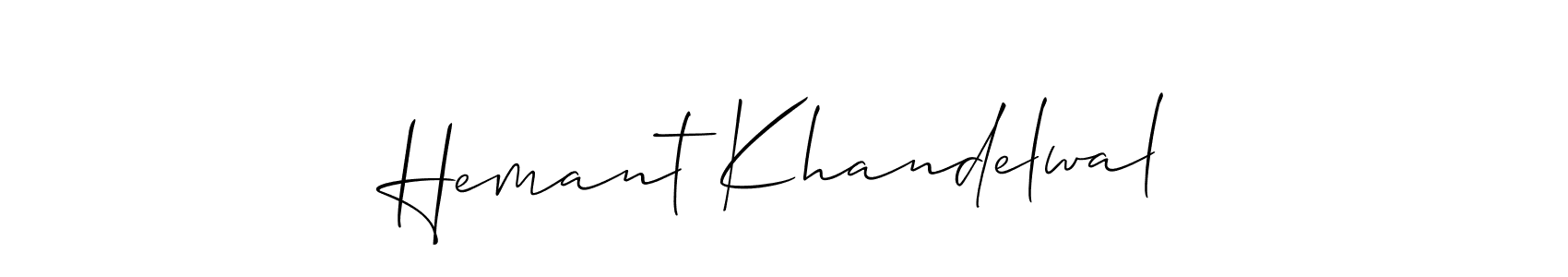 Here are the top 10 professional signature styles for the name Hemant Khandelwal. These are the best autograph styles you can use for your name. Hemant Khandelwal signature style 2 images and pictures png