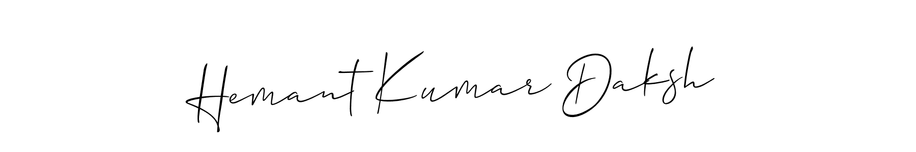 Design your own signature with our free online signature maker. With this signature software, you can create a handwritten (Allison_Script) signature for name Hemant Kumar Daksh. Hemant Kumar Daksh signature style 2 images and pictures png