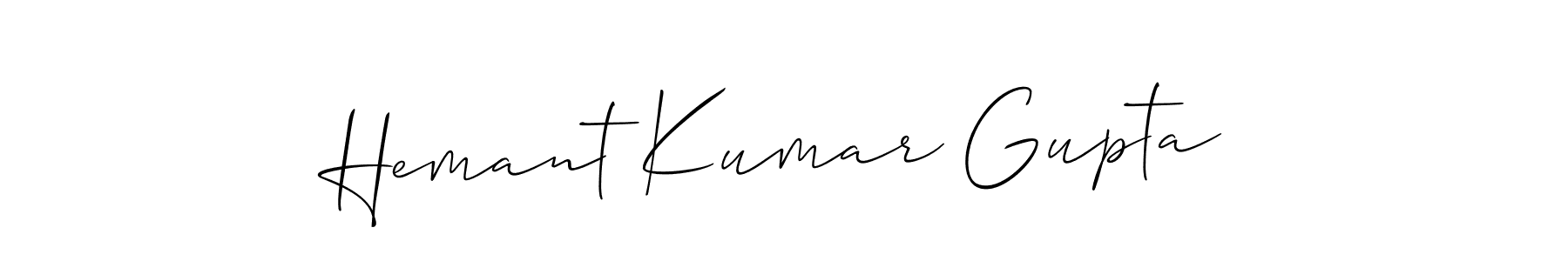 Use a signature maker to create a handwritten signature online. With this signature software, you can design (Allison_Script) your own signature for name Hemant Kumar Gupta. Hemant Kumar Gupta signature style 2 images and pictures png