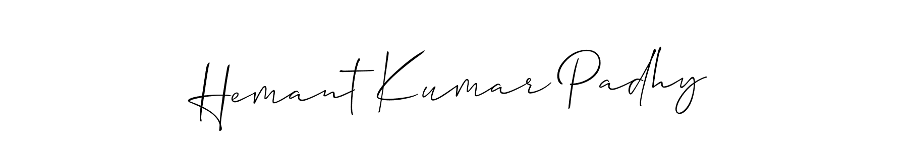 How to make Hemant Kumar Padhy signature? Allison_Script is a professional autograph style. Create handwritten signature for Hemant Kumar Padhy name. Hemant Kumar Padhy signature style 2 images and pictures png