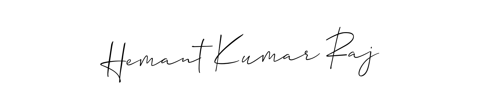 This is the best signature style for the Hemant Kumar Raj name. Also you like these signature font (Allison_Script). Mix name signature. Hemant Kumar Raj signature style 2 images and pictures png