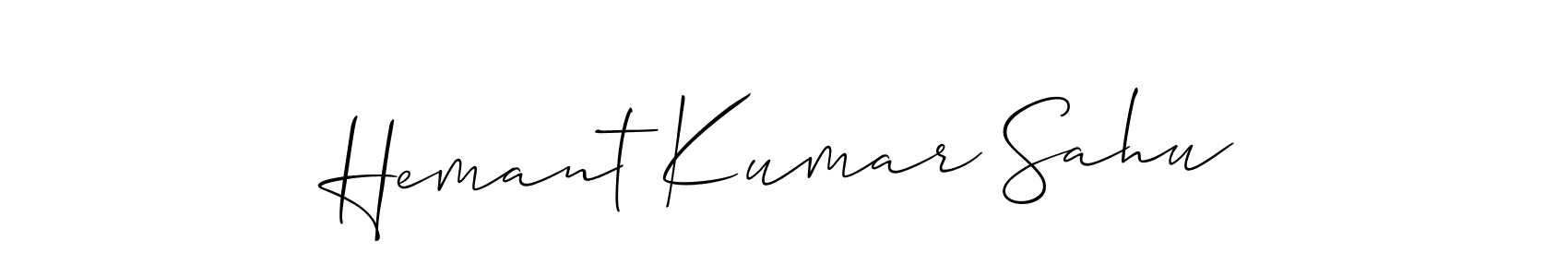 It looks lik you need a new signature style for name Hemant Kumar Sahu. Design unique handwritten (Allison_Script) signature with our free signature maker in just a few clicks. Hemant Kumar Sahu signature style 2 images and pictures png