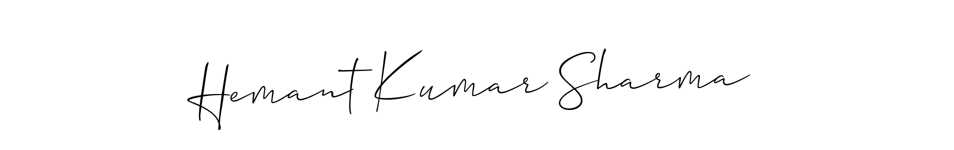 It looks lik you need a new signature style for name Hemant Kumar Sharma. Design unique handwritten (Allison_Script) signature with our free signature maker in just a few clicks. Hemant Kumar Sharma signature style 2 images and pictures png