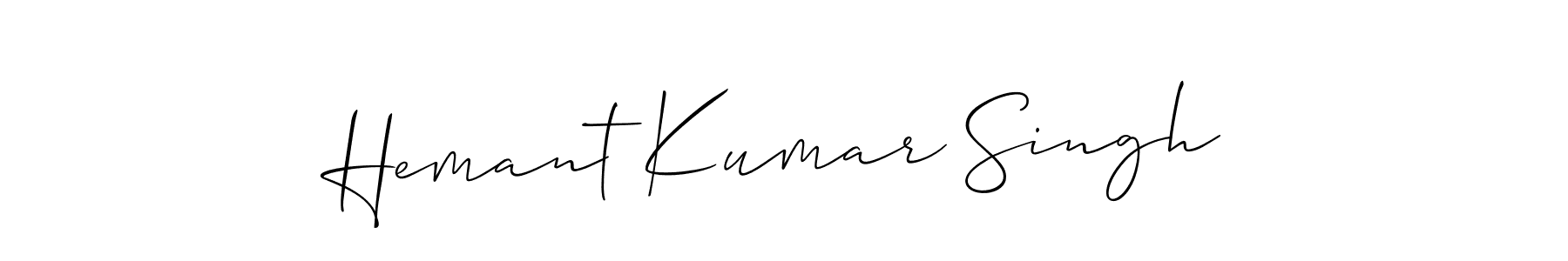 Design your own signature with our free online signature maker. With this signature software, you can create a handwritten (Allison_Script) signature for name Hemant Kumar Singh. Hemant Kumar Singh signature style 2 images and pictures png