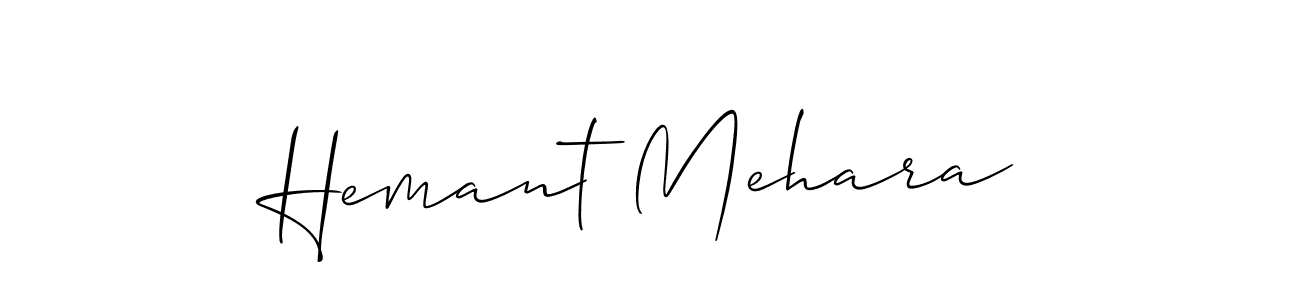 Best and Professional Signature Style for Hemant Mehara. Allison_Script Best Signature Style Collection. Hemant Mehara signature style 2 images and pictures png