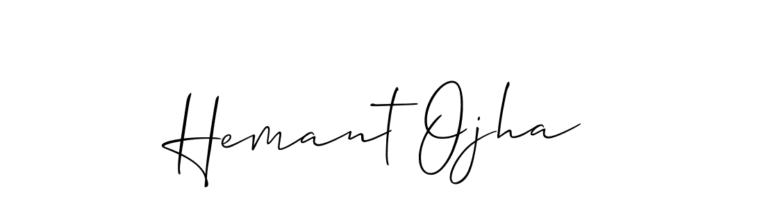 Use a signature maker to create a handwritten signature online. With this signature software, you can design (Allison_Script) your own signature for name Hemant Ojha. Hemant Ojha signature style 2 images and pictures png