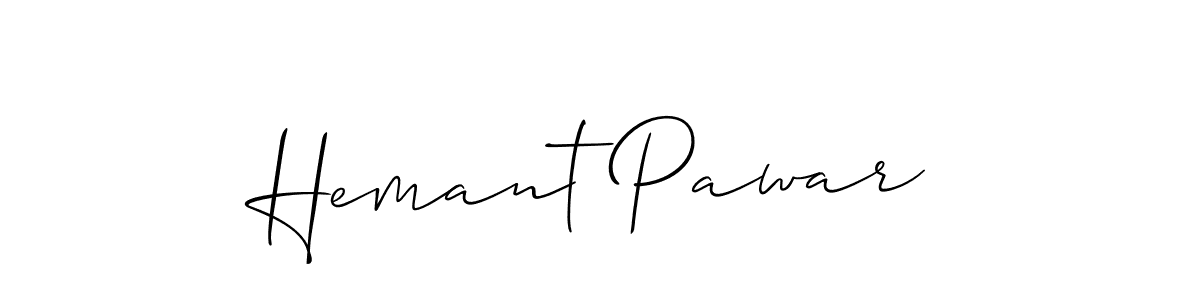 Create a beautiful signature design for name Hemant Pawar. With this signature (Allison_Script) fonts, you can make a handwritten signature for free. Hemant Pawar signature style 2 images and pictures png