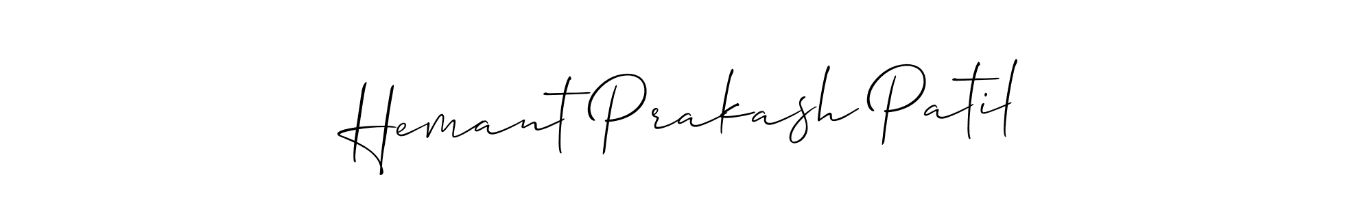 Also we have Hemant Prakash Patil name is the best signature style. Create professional handwritten signature collection using Allison_Script autograph style. Hemant Prakash Patil signature style 2 images and pictures png
