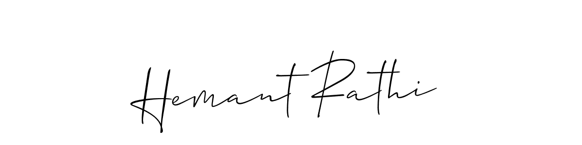 Hemant Rathi stylish signature style. Best Handwritten Sign (Allison_Script) for my name. Handwritten Signature Collection Ideas for my name Hemant Rathi. Hemant Rathi signature style 2 images and pictures png