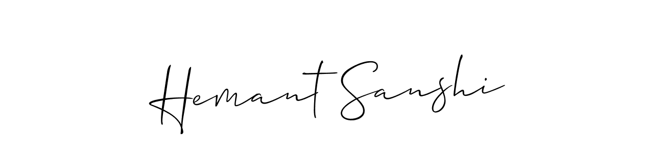 Make a short Hemant Sanshi signature style. Manage your documents anywhere anytime using Allison_Script. Create and add eSignatures, submit forms, share and send files easily. Hemant Sanshi signature style 2 images and pictures png
