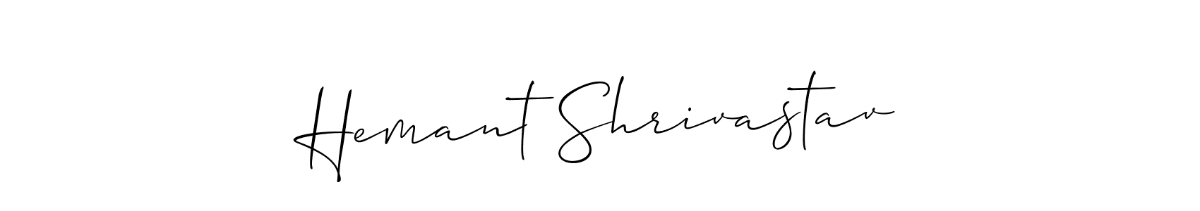 Also we have Hemant Shrivastav name is the best signature style. Create professional handwritten signature collection using Allison_Script autograph style. Hemant Shrivastav signature style 2 images and pictures png