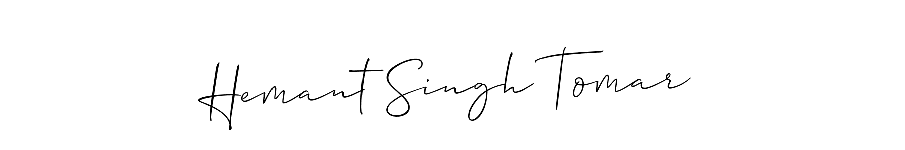 Use a signature maker to create a handwritten signature online. With this signature software, you can design (Allison_Script) your own signature for name Hemant Singh Tomar. Hemant Singh Tomar signature style 2 images and pictures png