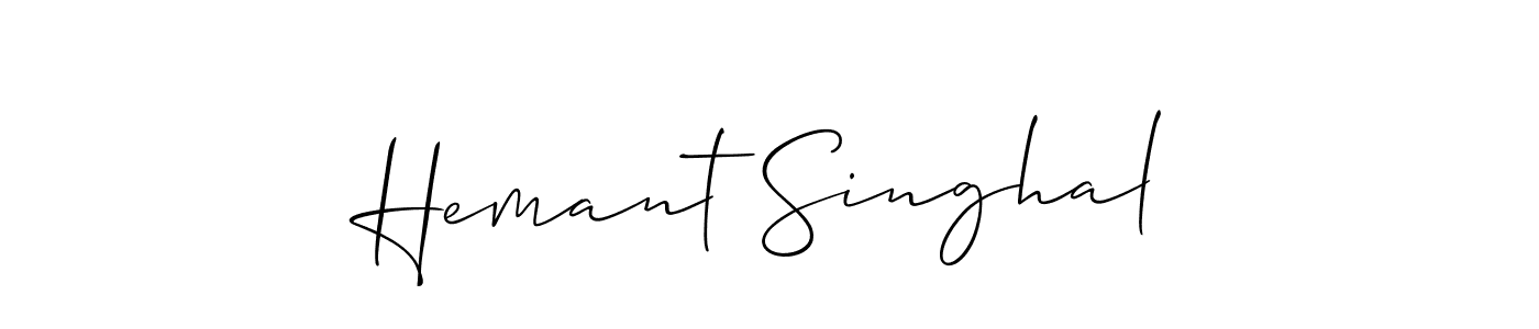 How to Draw Hemant Singhal signature style? Allison_Script is a latest design signature styles for name Hemant Singhal. Hemant Singhal signature style 2 images and pictures png