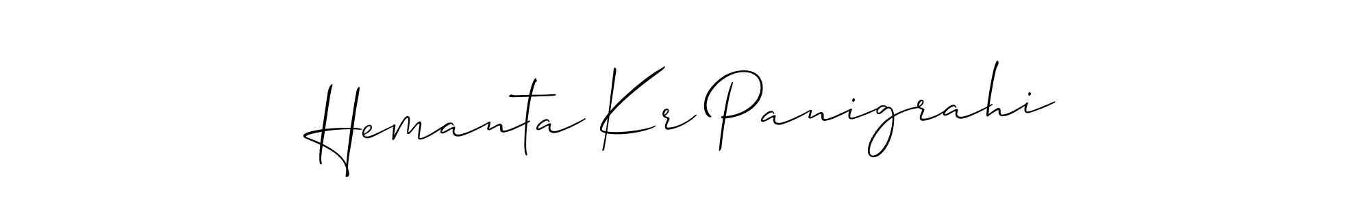 Use a signature maker to create a handwritten signature online. With this signature software, you can design (Allison_Script) your own signature for name Hemanta Kr Panigrahi. Hemanta Kr Panigrahi signature style 2 images and pictures png