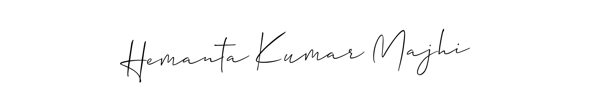 Make a short Hemanta Kumar Majhi signature style. Manage your documents anywhere anytime using Allison_Script. Create and add eSignatures, submit forms, share and send files easily. Hemanta Kumar Majhi signature style 2 images and pictures png