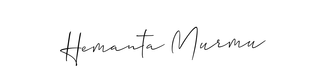 Hemanta Murmu stylish signature style. Best Handwritten Sign (Allison_Script) for my name. Handwritten Signature Collection Ideas for my name Hemanta Murmu. Hemanta Murmu signature style 2 images and pictures png