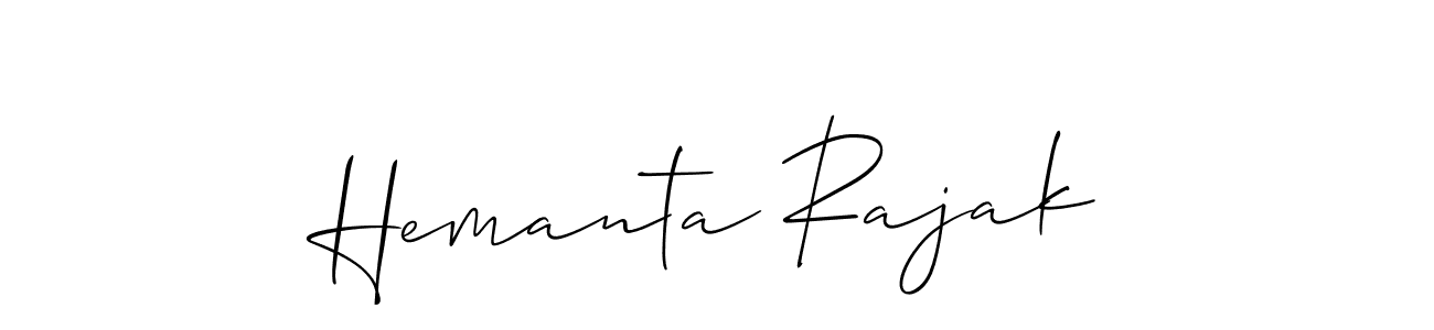 Create a beautiful signature design for name Hemanta Rajak. With this signature (Allison_Script) fonts, you can make a handwritten signature for free. Hemanta Rajak signature style 2 images and pictures png