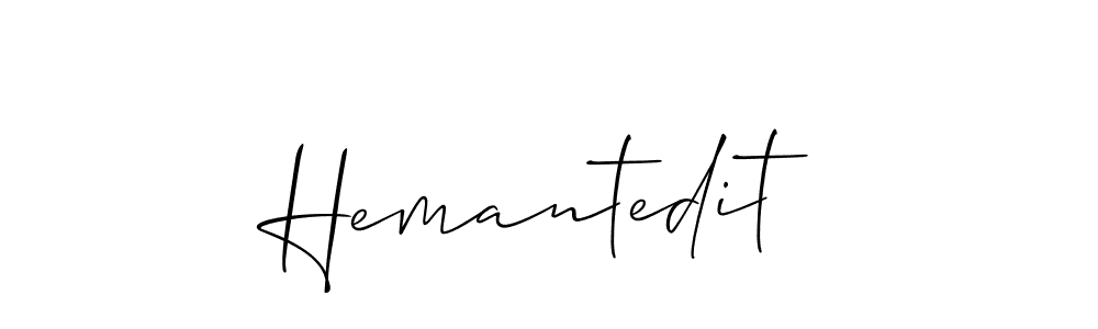 You can use this online signature creator to create a handwritten signature for the name Hemantedit. This is the best online autograph maker. Hemantedit signature style 2 images and pictures png