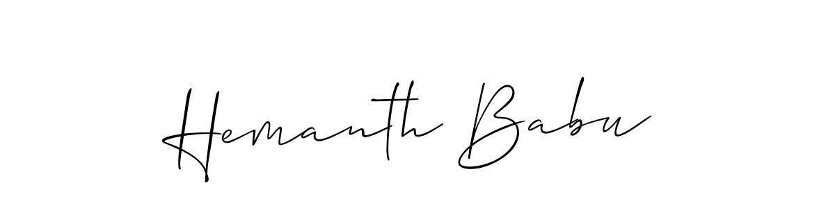 Best and Professional Signature Style for Hemanth Babu. Allison_Script Best Signature Style Collection. Hemanth Babu signature style 2 images and pictures png