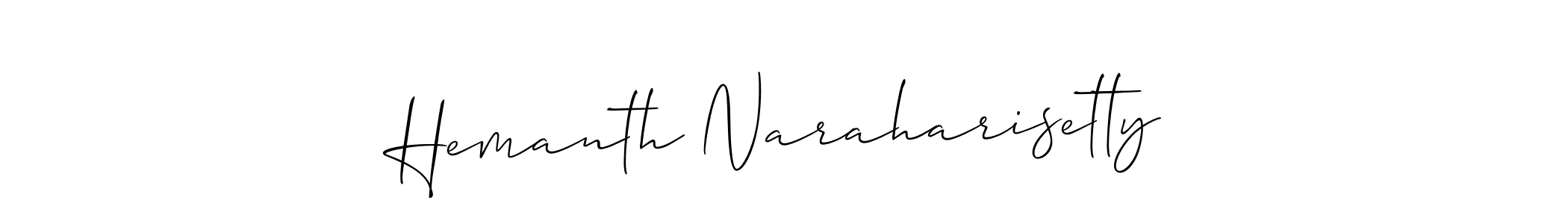 Also You can easily find your signature by using the search form. We will create Hemanth Naraharisetty name handwritten signature images for you free of cost using Allison_Script sign style. Hemanth Naraharisetty signature style 2 images and pictures png