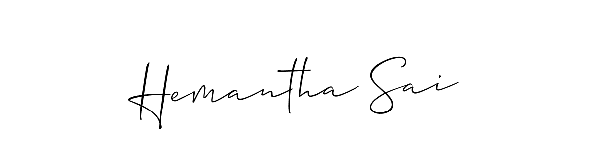 Best and Professional Signature Style for Hemantha Sai. Allison_Script Best Signature Style Collection. Hemantha Sai signature style 2 images and pictures png