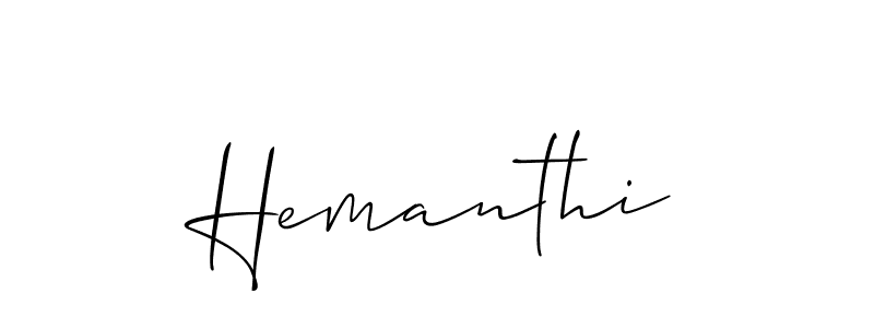 It looks lik you need a new signature style for name Hemanthi. Design unique handwritten (Allison_Script) signature with our free signature maker in just a few clicks. Hemanthi signature style 2 images and pictures png