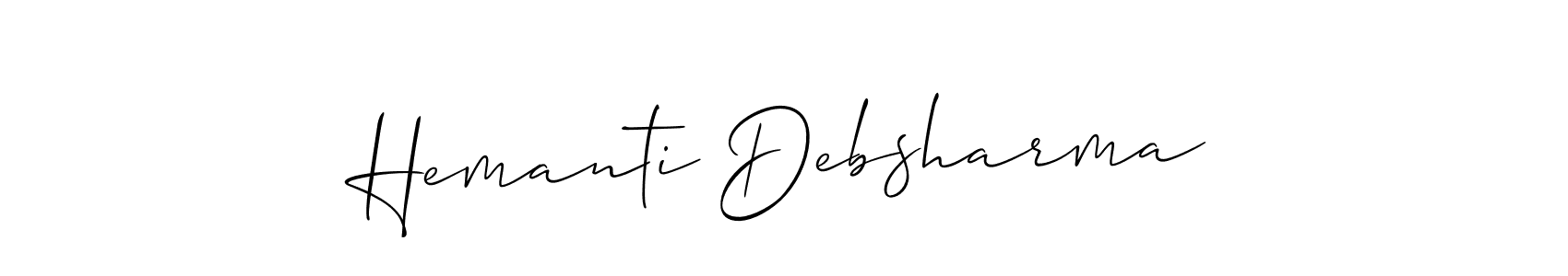 Make a beautiful signature design for name Hemanti Debsharma. Use this online signature maker to create a handwritten signature for free. Hemanti Debsharma signature style 2 images and pictures png
