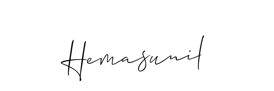 Best and Professional Signature Style for Hemasunil. Allison_Script Best Signature Style Collection. Hemasunil signature style 2 images and pictures png