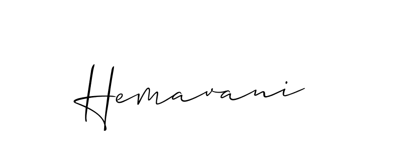 Make a beautiful signature design for name Hemavani. Use this online signature maker to create a handwritten signature for free. Hemavani signature style 2 images and pictures png