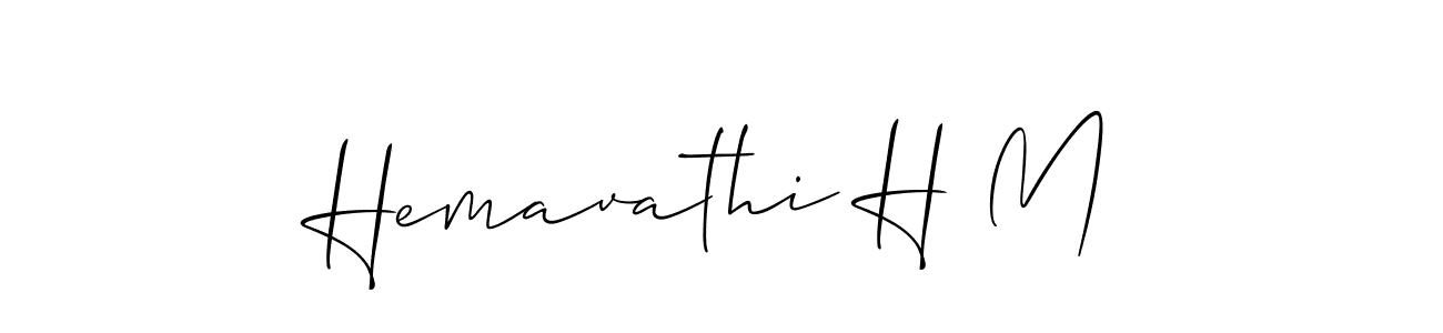 Once you've used our free online signature maker to create your best signature Allison_Script style, it's time to enjoy all of the benefits that Hemavathi H M name signing documents. Hemavathi H M signature style 2 images and pictures png
