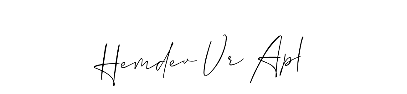 Here are the top 10 professional signature styles for the name Hemdev Vr Apl. These are the best autograph styles you can use for your name. Hemdev Vr Apl signature style 2 images and pictures png