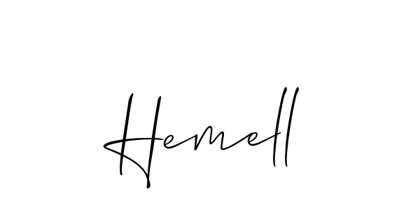 Also You can easily find your signature by using the search form. We will create Hemell name handwritten signature images for you free of cost using Allison_Script sign style. Hemell signature style 2 images and pictures png