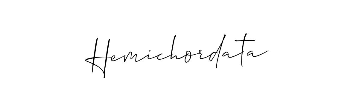 The best way (Allison_Script) to make a short signature is to pick only two or three words in your name. The name Hemichordata include a total of six letters. For converting this name. Hemichordata signature style 2 images and pictures png