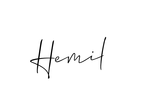 Check out images of Autograph of Hemil name. Actor Hemil Signature Style. Allison_Script is a professional sign style online. Hemil signature style 2 images and pictures png