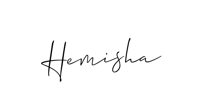 Hemisha stylish signature style. Best Handwritten Sign (Allison_Script) for my name. Handwritten Signature Collection Ideas for my name Hemisha. Hemisha signature style 2 images and pictures png