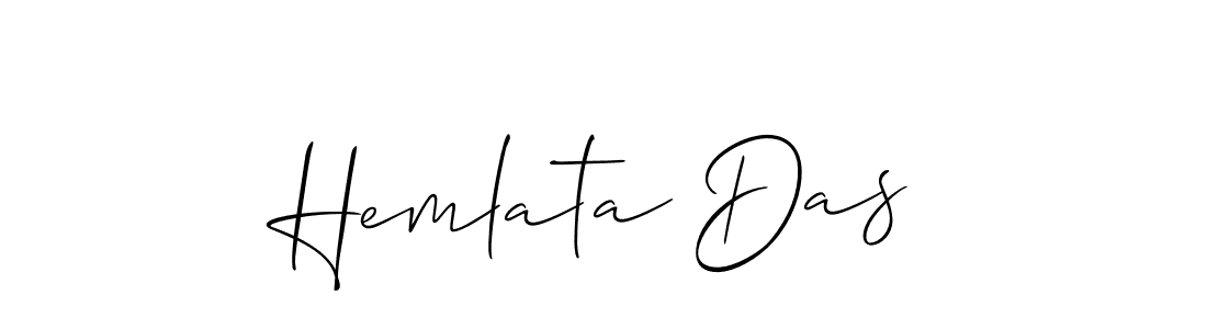 Also You can easily find your signature by using the search form. We will create Hemlata Das name handwritten signature images for you free of cost using Allison_Script sign style. Hemlata Das signature style 2 images and pictures png