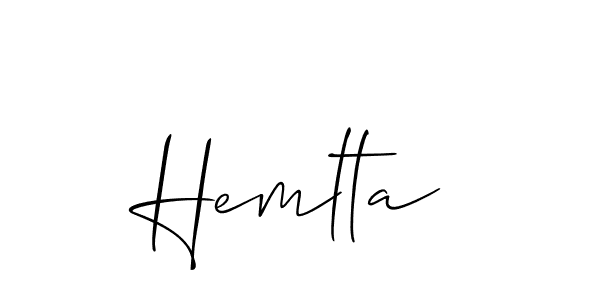 Also we have Hemlta name is the best signature style. Create professional handwritten signature collection using Allison_Script autograph style. Hemlta signature style 2 images and pictures png