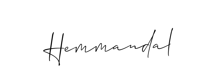 You can use this online signature creator to create a handwritten signature for the name Hemmandal. This is the best online autograph maker. Hemmandal signature style 2 images and pictures png