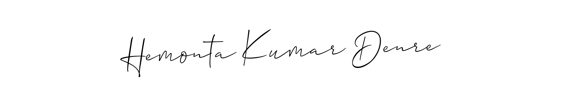 You can use this online signature creator to create a handwritten signature for the name Hemonta Kumar Denre. This is the best online autograph maker. Hemonta Kumar Denre signature style 2 images and pictures png