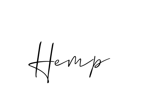 Also You can easily find your signature by using the search form. We will create Hemp  name handwritten signature images for you free of cost using Allison_Script sign style. Hemp  signature style 2 images and pictures png