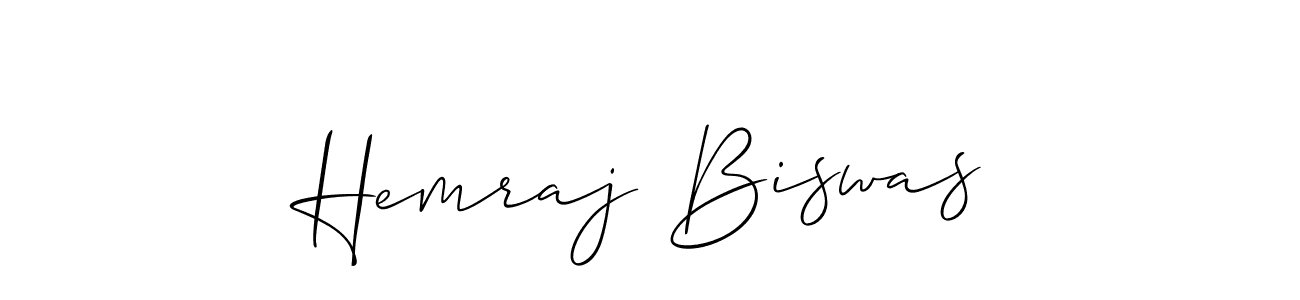 Make a beautiful signature design for name Hemraj Biswas. With this signature (Allison_Script) style, you can create a handwritten signature for free. Hemraj Biswas signature style 2 images and pictures png