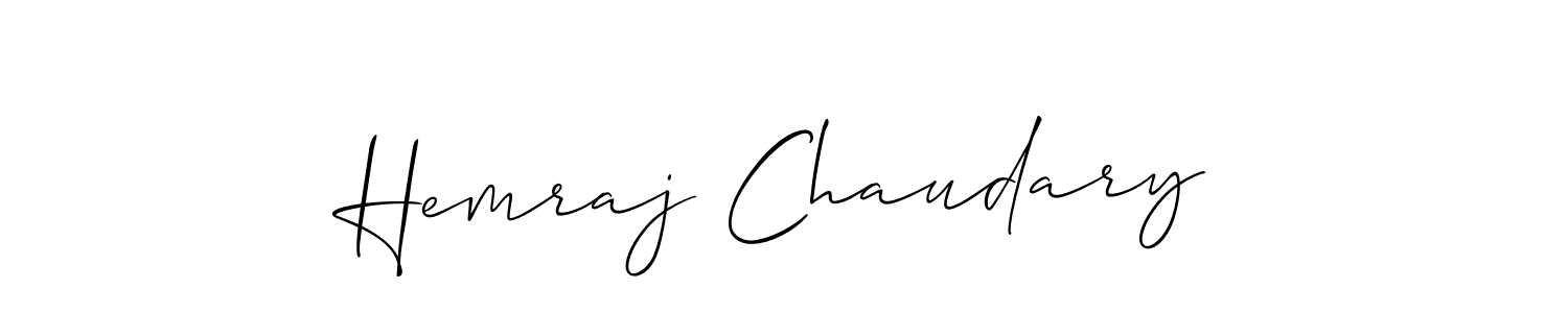 Hemraj Chaudary stylish signature style. Best Handwritten Sign (Allison_Script) for my name. Handwritten Signature Collection Ideas for my name Hemraj Chaudary. Hemraj Chaudary signature style 2 images and pictures png