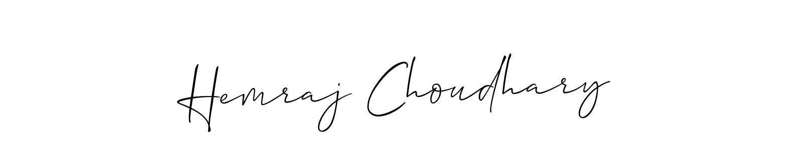 Hemraj Choudhary stylish signature style. Best Handwritten Sign (Allison_Script) for my name. Handwritten Signature Collection Ideas for my name Hemraj Choudhary. Hemraj Choudhary signature style 2 images and pictures png