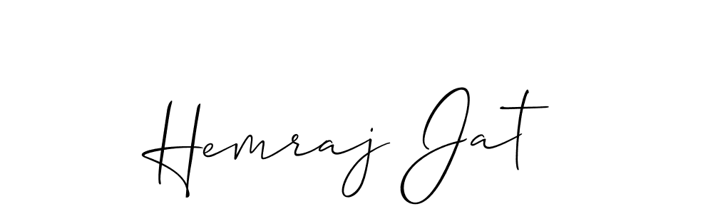 It looks lik you need a new signature style for name Hemraj Jat. Design unique handwritten (Allison_Script) signature with our free signature maker in just a few clicks. Hemraj Jat signature style 2 images and pictures png