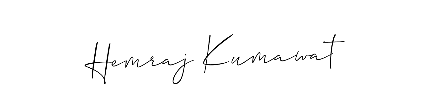 You can use this online signature creator to create a handwritten signature for the name Hemraj Kumawat. This is the best online autograph maker. Hemraj Kumawat signature style 2 images and pictures png