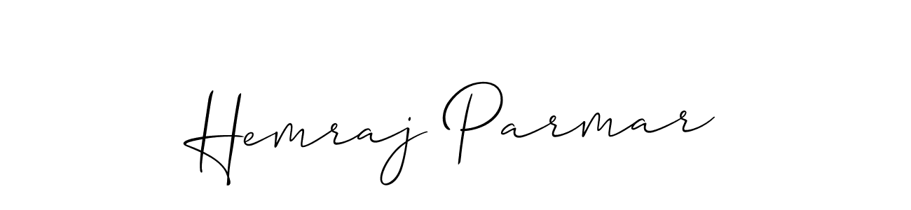 The best way (Allison_Script) to make a short signature is to pick only two or three words in your name. The name Hemraj Parmar include a total of six letters. For converting this name. Hemraj Parmar signature style 2 images and pictures png
